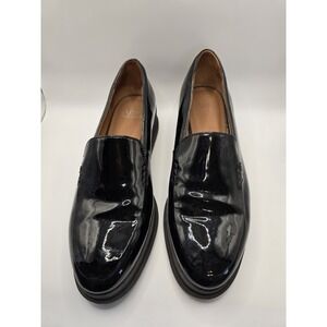 Franco Sarto Ayers Loafers Womens Size 7.5 Patent Leather Platform Old Money